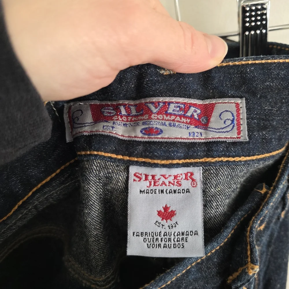 Silver Jeans Y2K Dark Indigo Denim Mini Skirt Jean Skirt - Picture 6 of 7